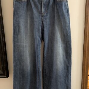 Eileen Fisher Wide-Leg Jeans in Washed Blue
